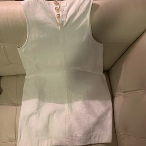 J.Crew - White Denim Mini Shift Dress